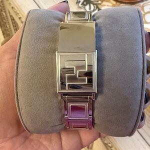 Silver Fendi women watch